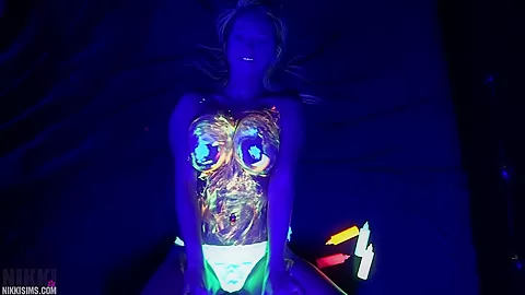 Nikki Black Light Body Paint 2017