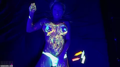 Nikki Black Light Body Paint 2017