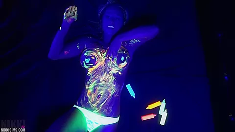 Nikki Black Light Body Paint 2017