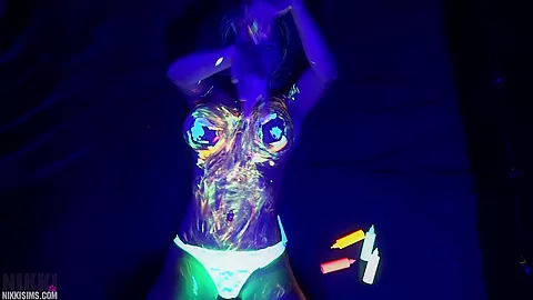 Nikki Black Light Body Paint 2017