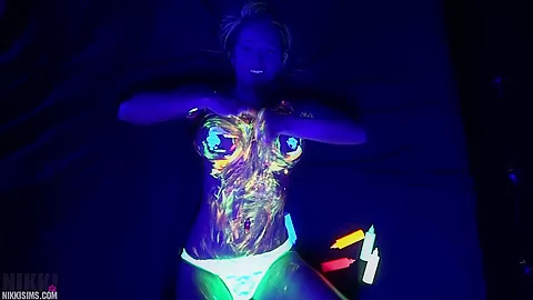 Nikki Black Light Body Paint 2017