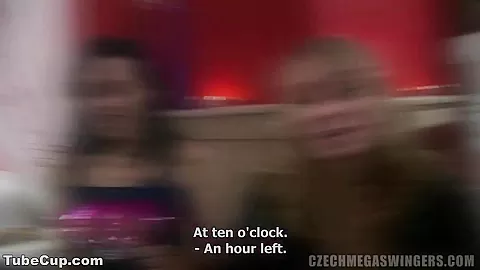 TWO HORNY BABES FUCK HARD AT CZECH SWINGERS PARTY