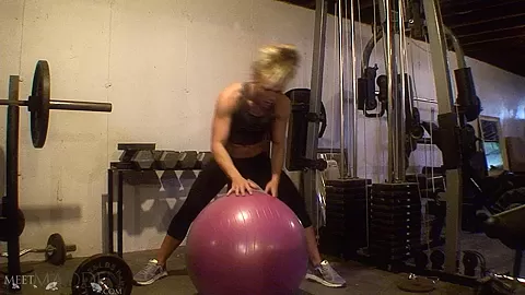 Meet Madden Yoga Ball Workout