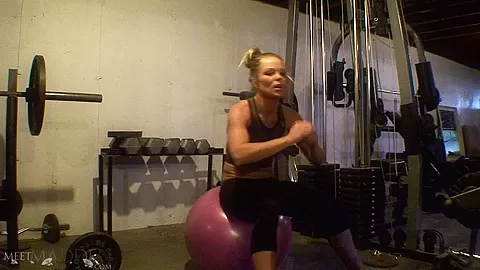 Meet Madden Yoga Ball Workout