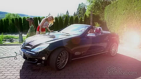 Hot rimming and cumshot with sexy Blonde Beauty