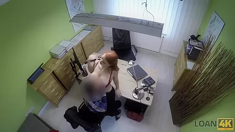 LOAN4K. Agent screws busty redhead because she really needs money