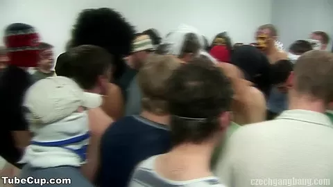 BUSTY GIRL AT CZECH GANG BANG PARTY