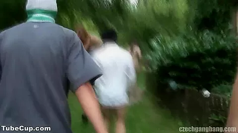CZECH GANG BANG PARTY AT MILL