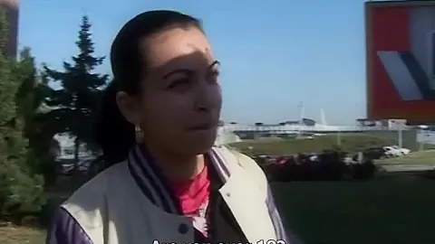 Exotic brunette enjoys her first porn-fucking on camera