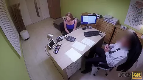 LOAN4K. Bad agent fucks good student 18+ girl and approves doc