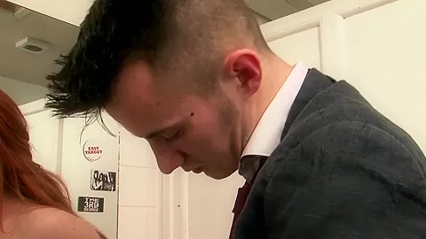Redhead stepsister gets fucked hard at the wedding
