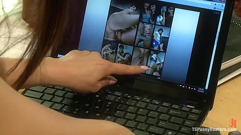 Busted Watching Porn at Work Boss Punishes Bad Employee w Her Own Cock