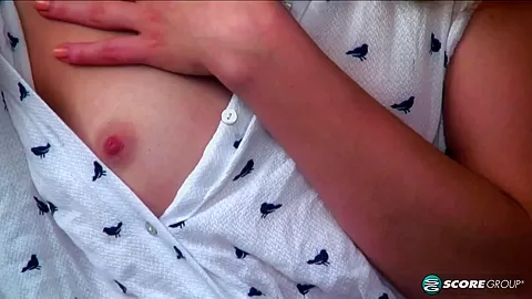 Redheaded teen 18+ Clarise Strips And Shows Off Her Slit