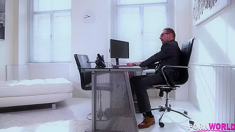 Blonde Babe Seduces Teacher - PornWorld