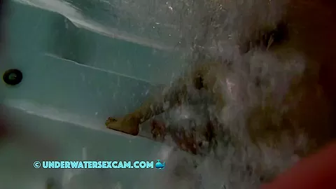 A Few Air Bubbles Find Their Way Up Between The Crack Of Her Ass