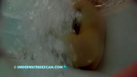 A Few Air Bubbles Find Their Way Up Between The Crack Of Her Ass