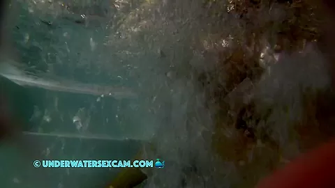 A Few Air Bubbles Find Their Way Up Between The Crack Of Her Ass
