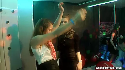 Club chicks dancing erotically