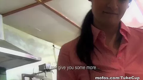Mofos - Czech girl is paid to flash her tits at the drive through