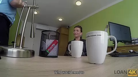 LOAN4K. Fraces likes new loan agent so agrees to fuck for money