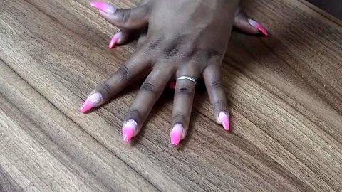 Ebony Hand Finger Nails Fetish - SoloAustria