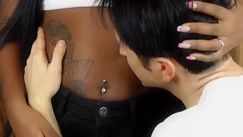Black Girl Belly Fetish Enjoy The Slim Black Belly Of Ebony Barbie Estrella - SoloAustria