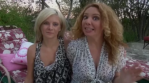 Horny Milfs Have Sex At Pool - LezdomAustria