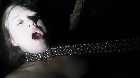 Lesbians Have Fun Outdoor In Night - LezdomAustria