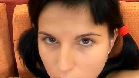 Opening her tight teen 18+ snatch