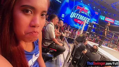 Muay Thai fight night and horny sex after for this big ass Thai girlfriend