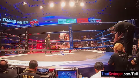 Muay Thai fight night and horny sex after for this big ass Thai girlfriend