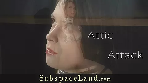 Bondage slave punished in the attic