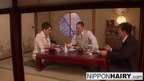 Business Dinner Meeting Turns Scandalous When A Threeway Happens - NipponHairy