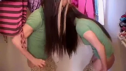 Horny twins masturbate side by side