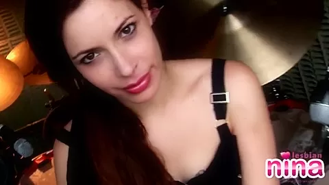 Drummer teen 18+ strips off and tease camera