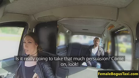 Female taxi driver facefucked by passenger