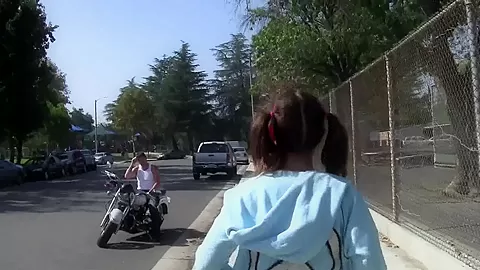 Biker Pick Up Teenie For Fuck - FemdomSex