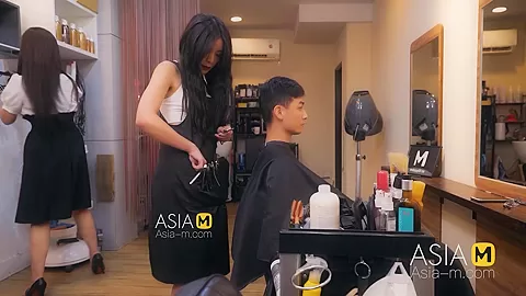ModelMedia Asia-Barber Shop Bold Sex-Ai Qiu-MDWP-0004-Best Original Asia Porn Video