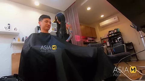 ModelMedia Asia-Barber Shop Bold Sex-Ai Qiu-MDWP-0004-Best Original Asia Porn Video