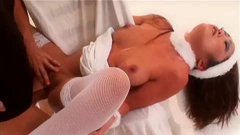 Photograph Pamper Asian Babe In White Lingerie While Shooting - FemdomSex