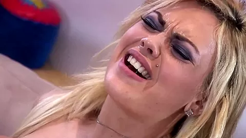 Blond Model Enjoy Black Dick Between Her Huge Tits - FemdomSex