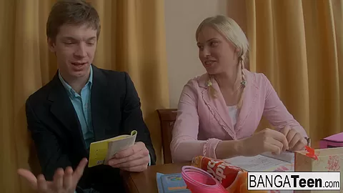 Horny Blonde teen 18+ Is In The Mood For Some Anal Love - BangaTeen