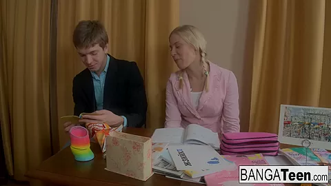 Horny Blonde teen 18+ Is In The Mood For Some Anal Love - BangaTeen