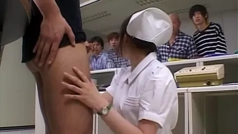Japanese Nurse Blowjob and Fuck her patient