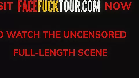 Horny Brunette Deep Throat Slut Loves A Good Face Fuck!