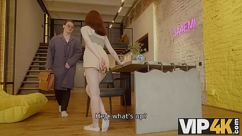 VIP4K. Lesbians enjoy threesome while guy can't move in the handcuffs