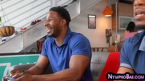 BBW lady drilled by two black dicks in threesome fuck