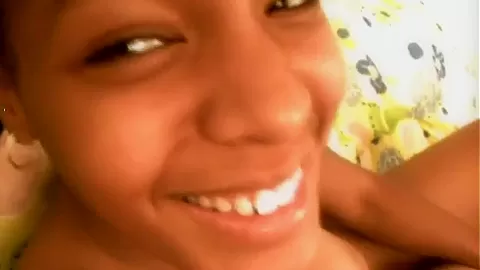 Busty POV ebony slut sucks on dick