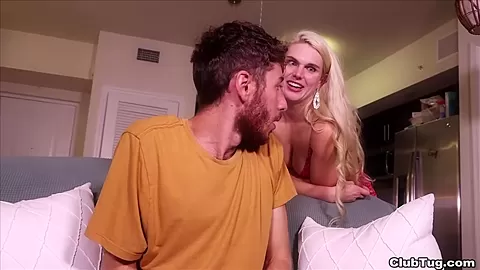 Wanna Touch It? Blonde MILF Handjob