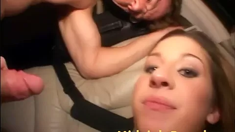 Slut sucks and fucks on dick